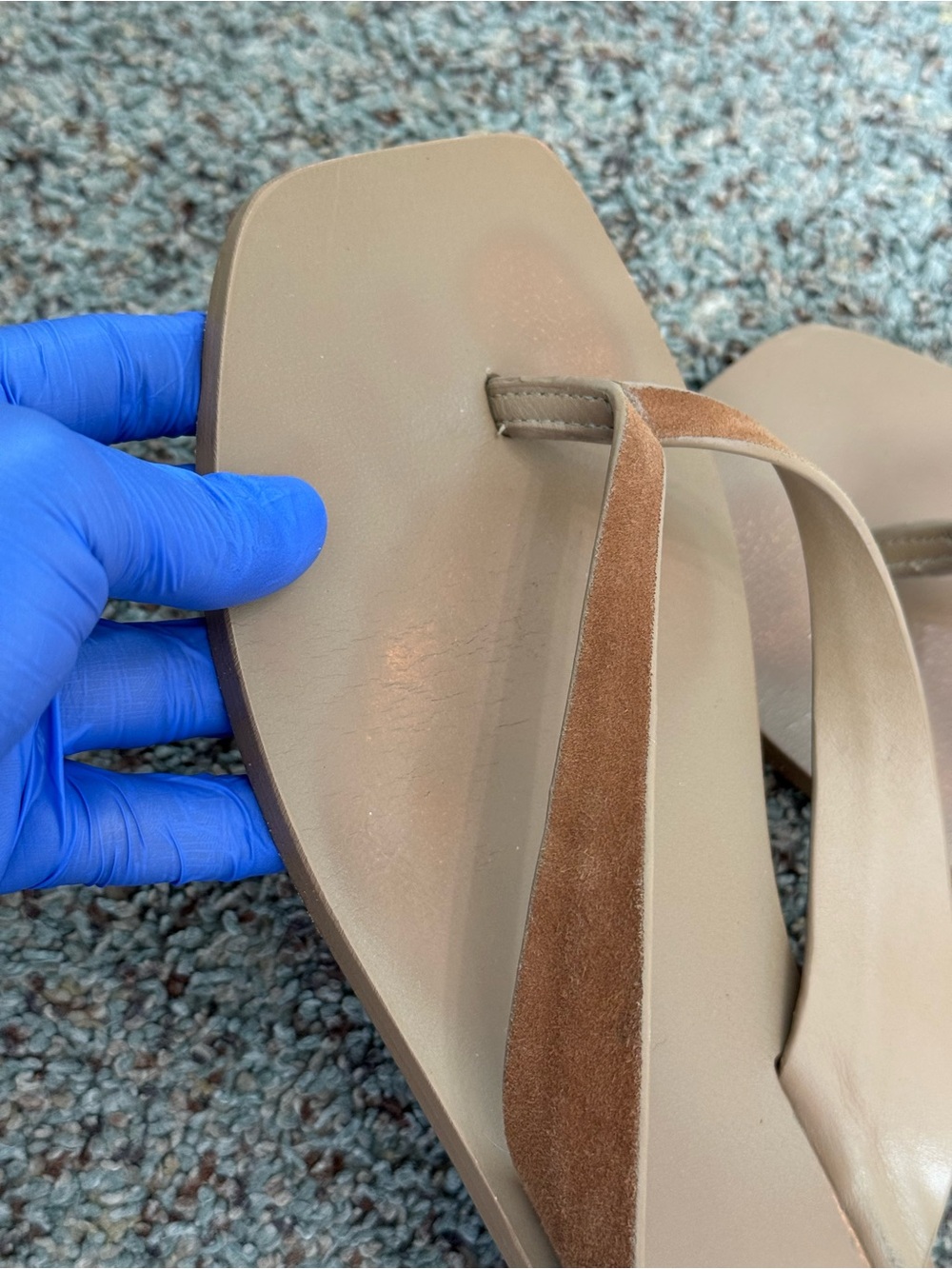 A.EMERY Kinto Leather Flip Flop - tan/Brown, Size 8.5 - Picture 5 of 16